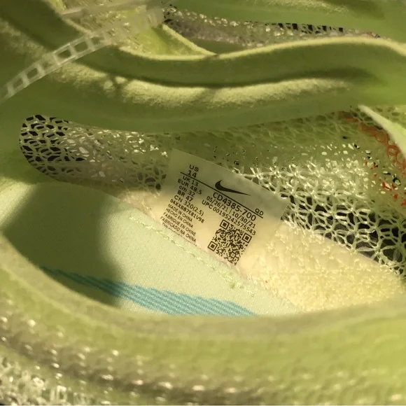 NIKE ZOOM SUPERFLY ELITE 2 Sprinting Spikes CD4382-700 “Barley Volt” Sz 14 Lime
